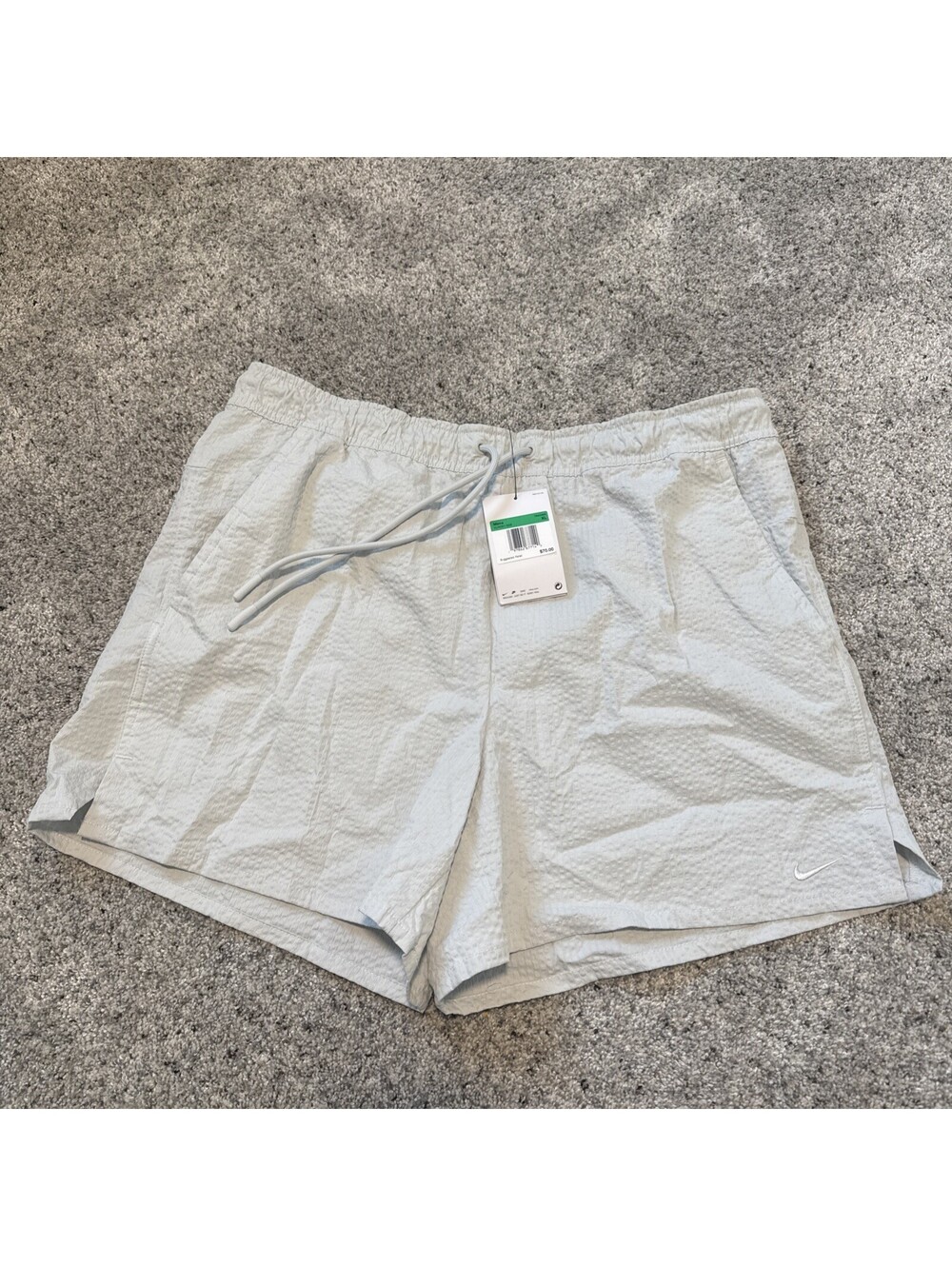 Nike Unlimited Dri Fit Unlined Seersucker Versatile Shorts Mens XL Gray Training